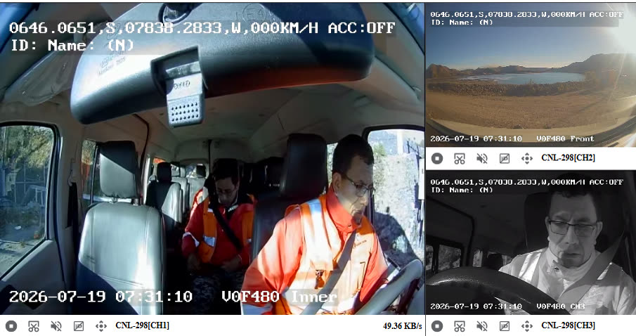 Captura real de grabación MDVR